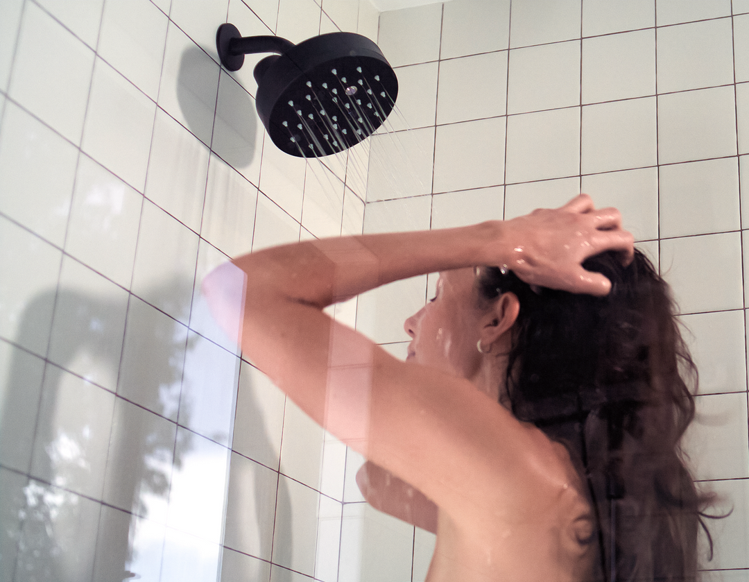 Matte Black Power Shower
